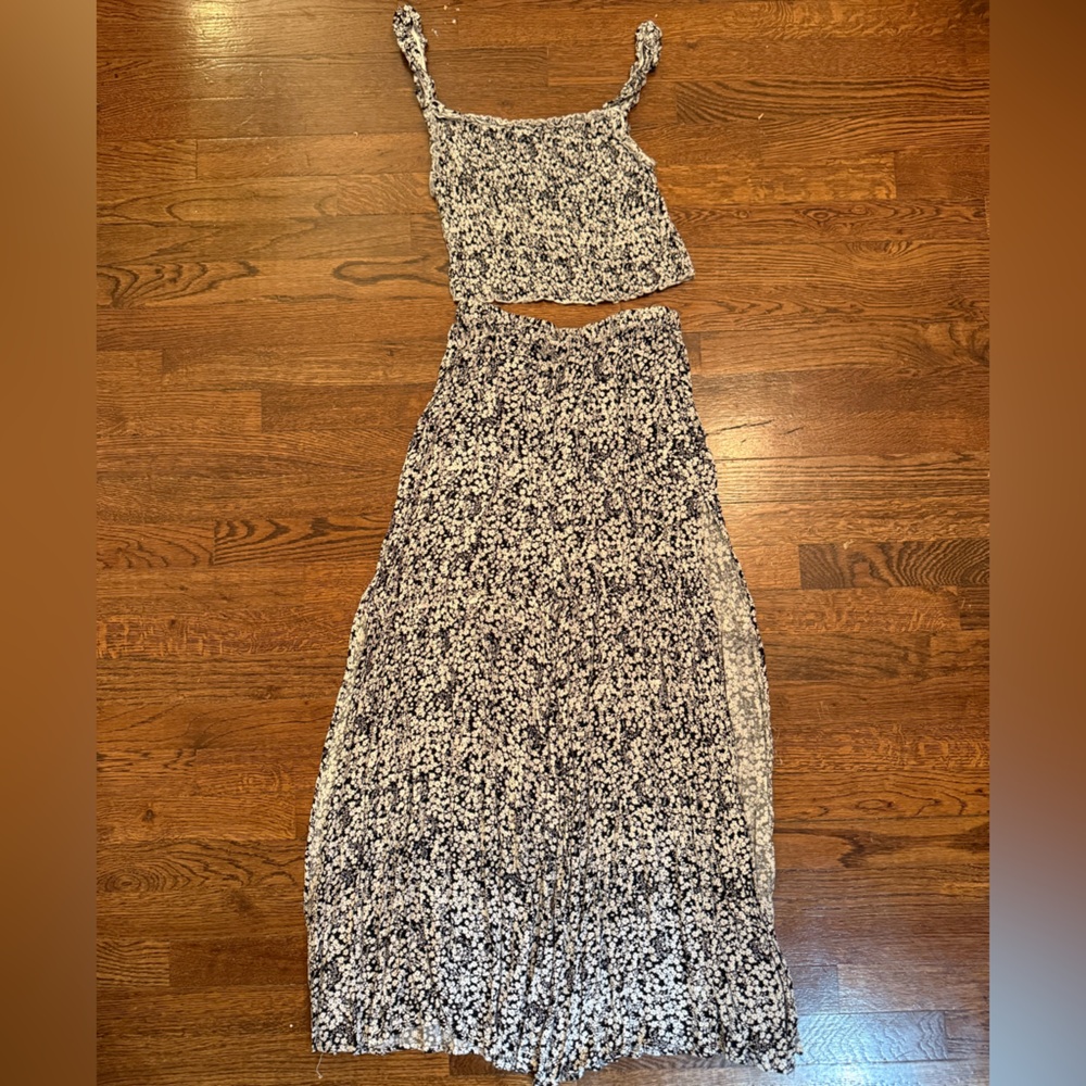 Women's Black and White Wide Leg Jumpsuit
